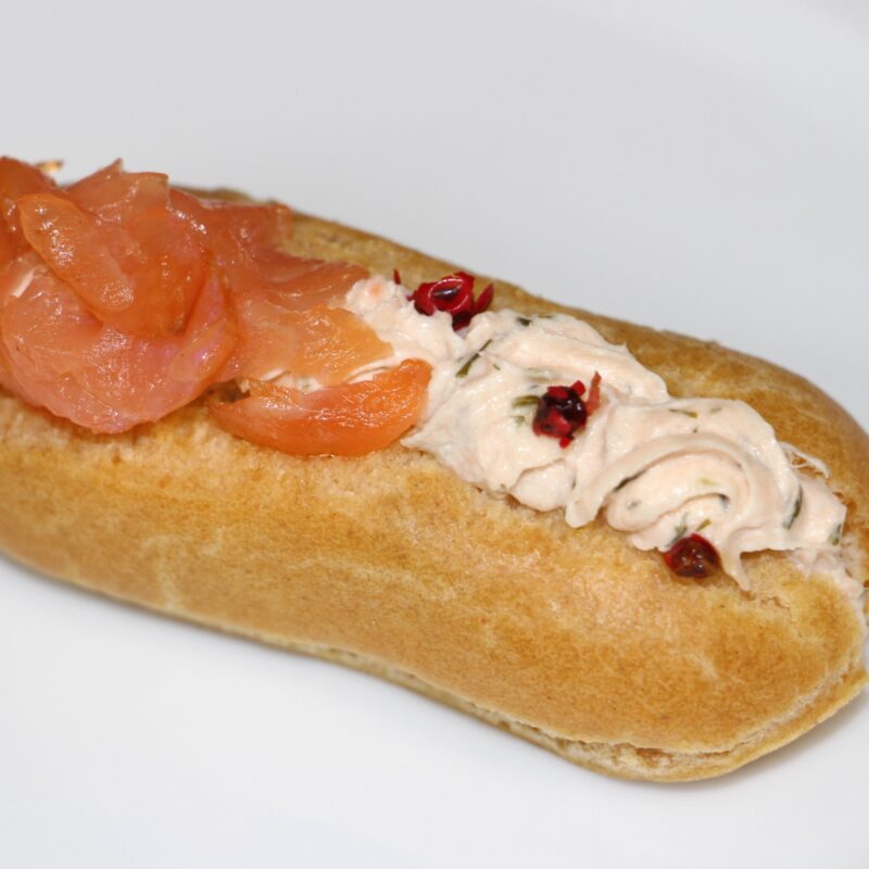 Mini éclair aux deux saumons