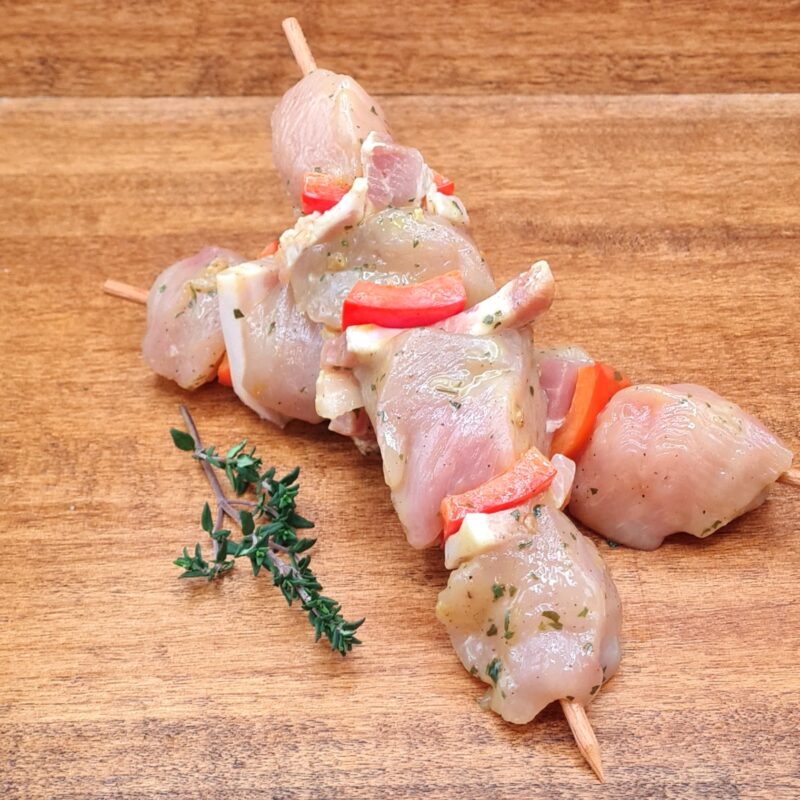 Brochette de poulet citron miel