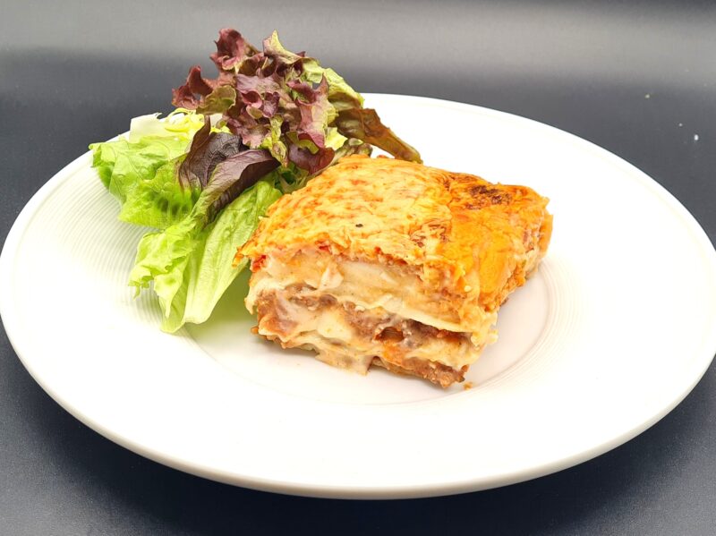 Lasagne et sa salade verte