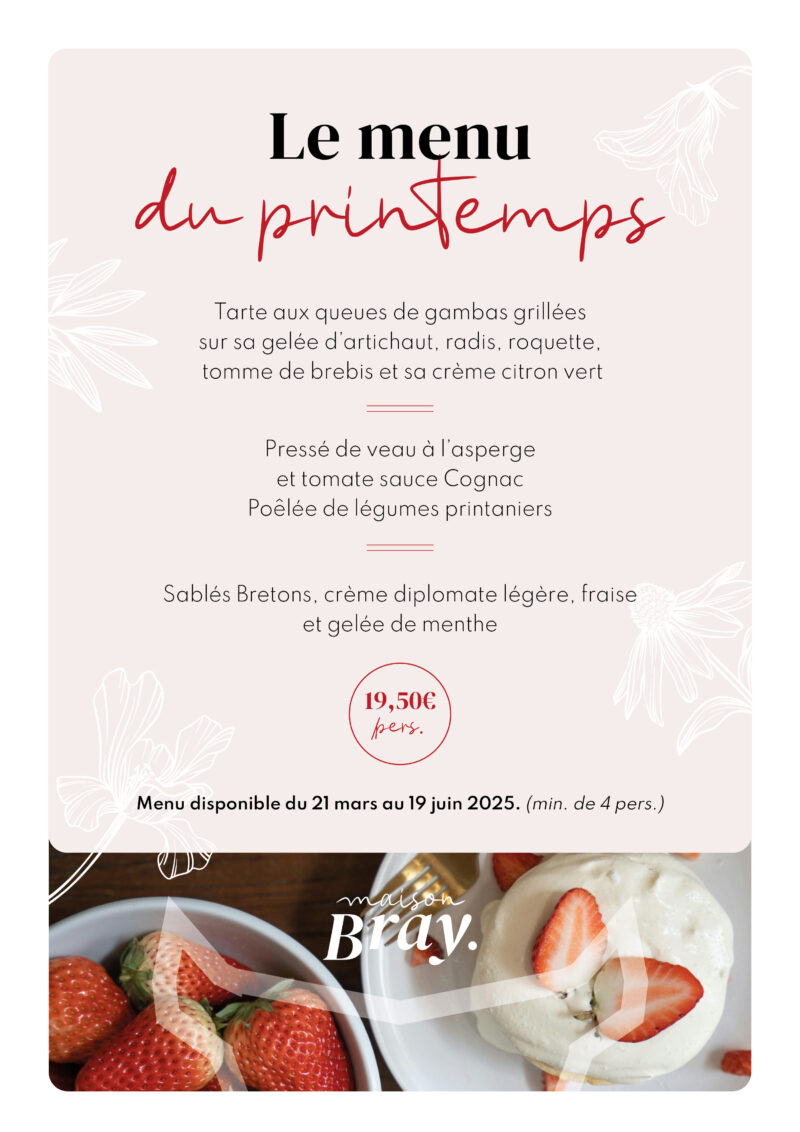 Menu de printemps