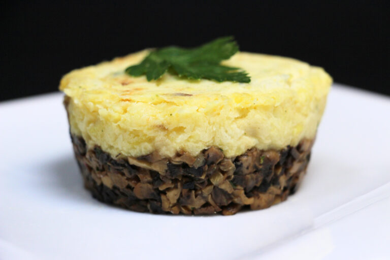 parmentier de céleri et champignons