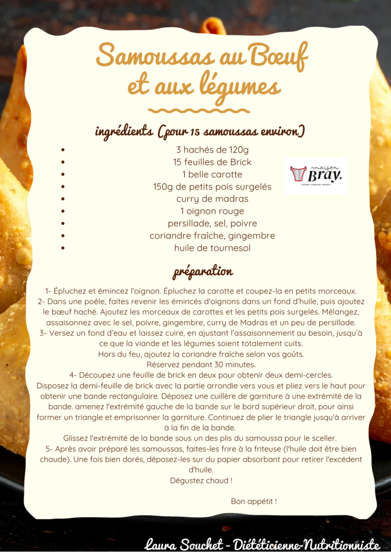 recette Samoussas Boeuf