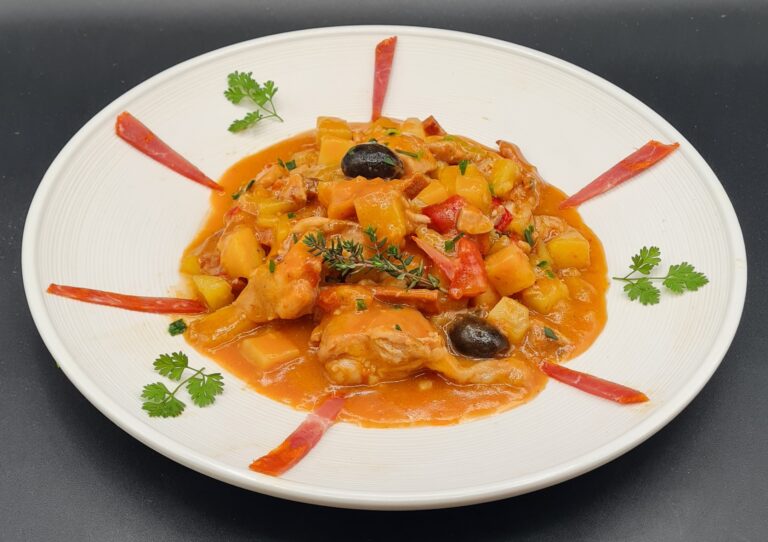 fricassée de poulet à l'espagnole